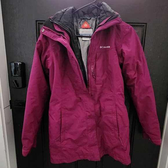 Columbia Sportswear Co Women's Interchange Omniheat 3-In-1 Berry Jacket Size XS